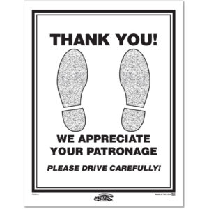 Floor Mat - Paper Footprint - Black, 50#,  Box of 500