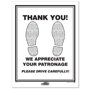 Floor Mat - Paper Footprint - Black, 50#,  Box of 1000