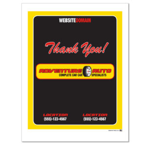 Floor Mat - Custom Printed Paper - Qty. 1 Each