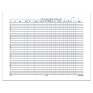 Route Sheet - SDSS - 47 Line, 17" x 22" 50 Per Pad