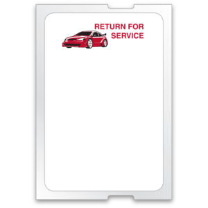 Static Clings - Red Car - Long - For 5 in 1, ROLL of 500