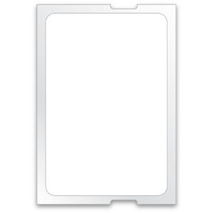 Static Clings - Blank White - Long - For 5 in 1, ROLL of 500