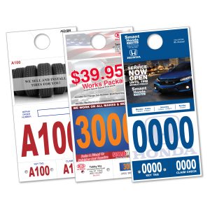 Custom Shiny AdVer-Tag/Post Card Reply Number 5.5x12 -  Qty. 1 Each