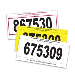 Custom Number Mini Signs