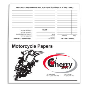 Vehicle Paper Wallet -Custom - Qty. 1 each
