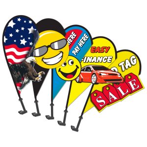 3-D Clip-On Paddle Flags