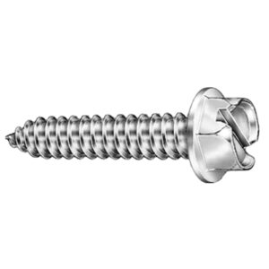 License Plate Slotted Hex Head - 14# X 1-1/4" - Qty. 100