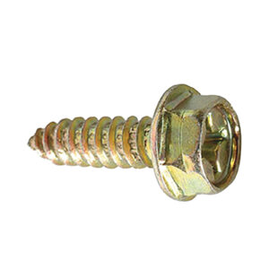 License Plate Screw Phillips Hex Washer Head - Amer - #14 x 3/4"  Qty. 100