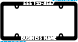 4870 Screen Printed License Plate Frame Style A Black
