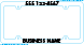 4870 Screen Printed License Plate Frame Style A White