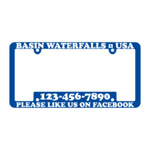 License Plate Frames - Non-Std Raised Letter - Qty. 1