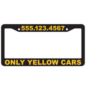 License Plate Frames - Raised Letter - Qty.  1