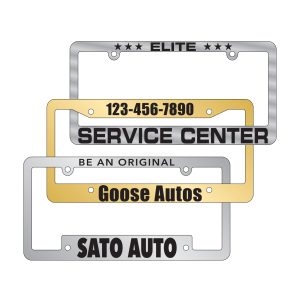 Custom Chrome License Plate Frames
