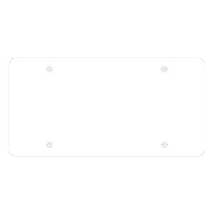 Blank Poly Coated Cardboard Car Plate .024" - Qty. 100