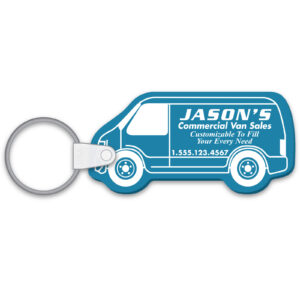 Custom White Key Fobs - Soft Vinyl - Qty. 1