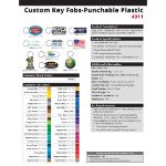 Punchable Plastic Key Fobs