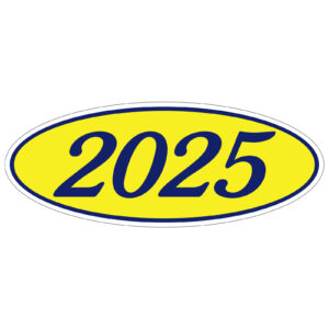 580-25_Oval-Year-Stickers_Navy-Blue-on-Yellow-2025_P-WEB