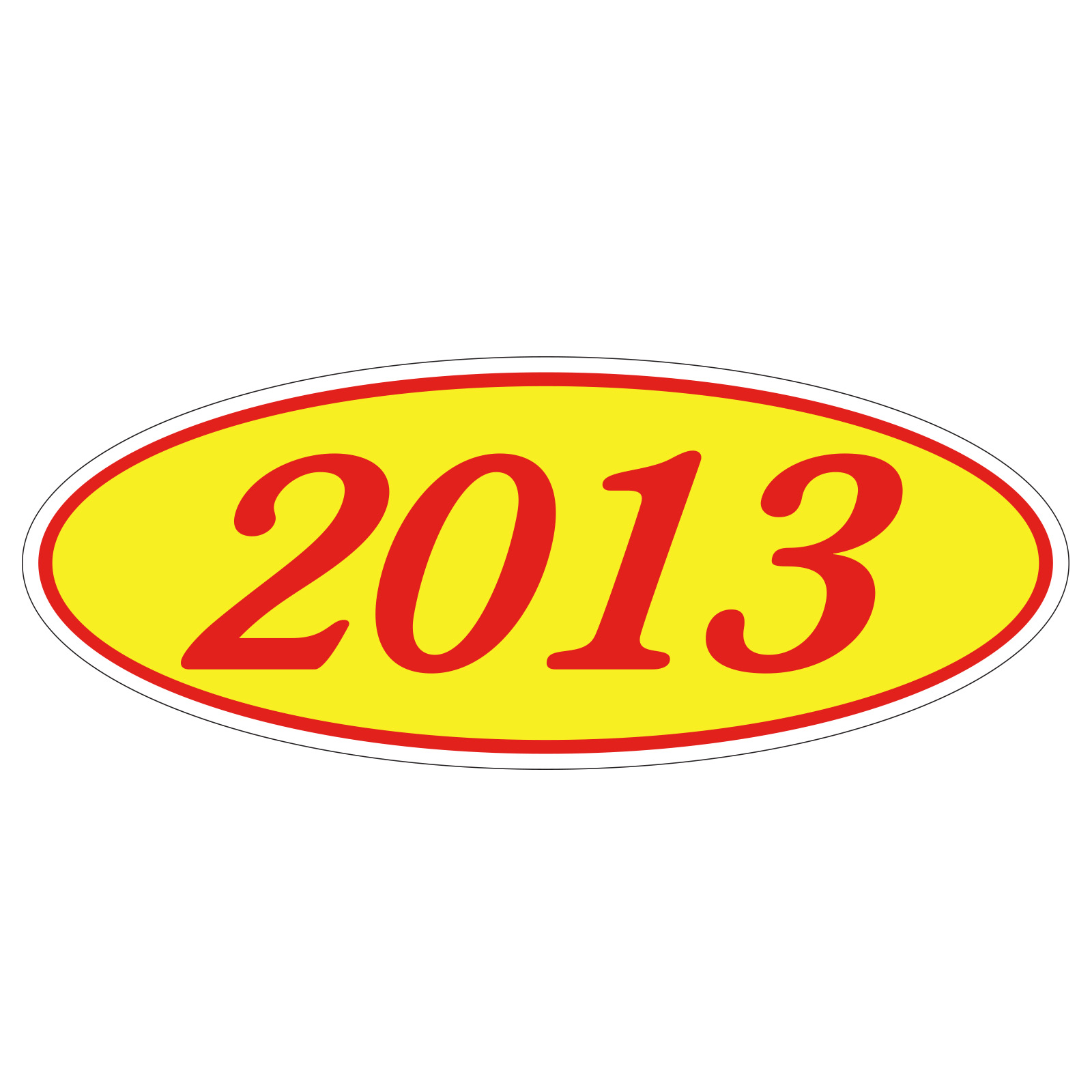 581-13_Oval-Year-Stickers_Red-on-Yellow-2013_P-WEB