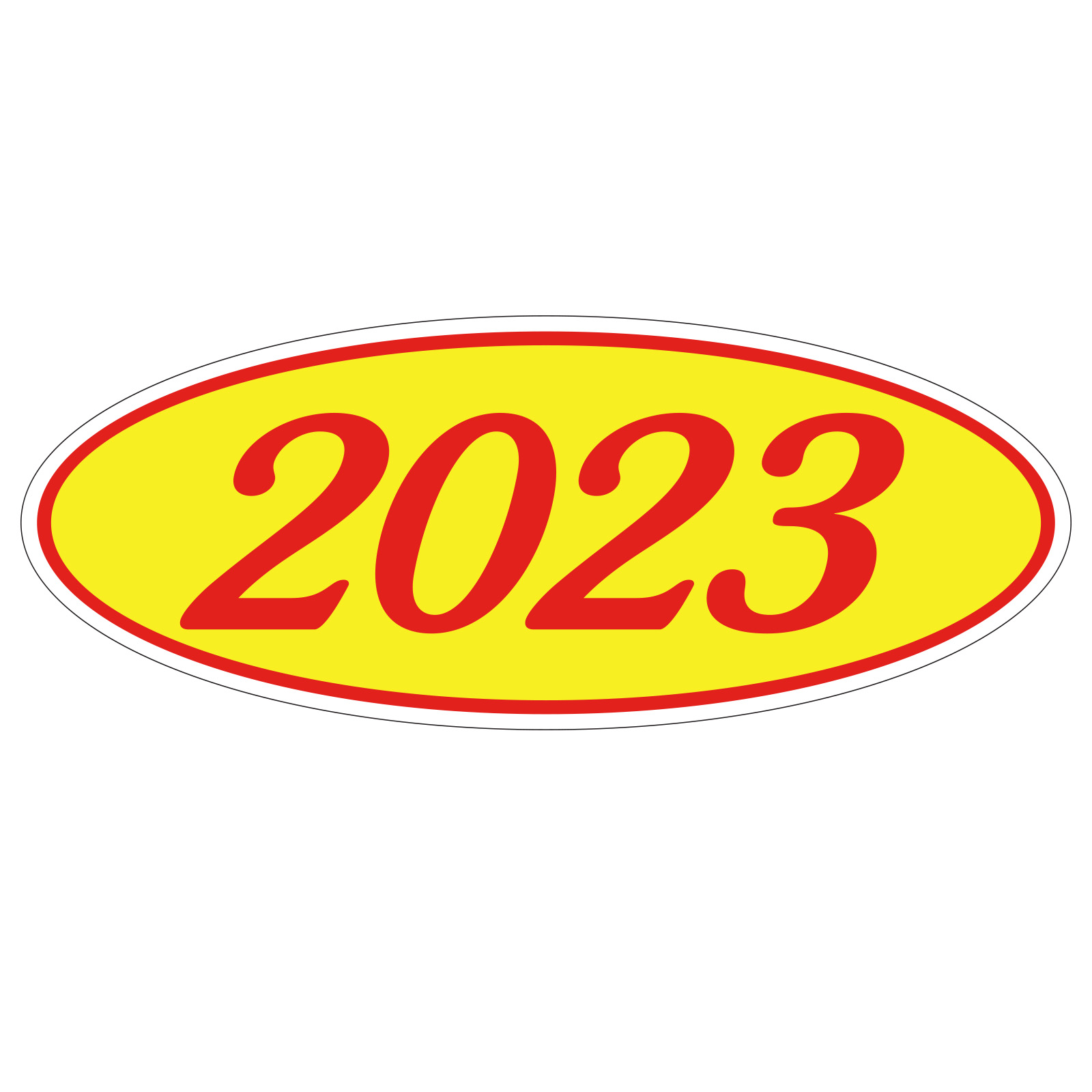 581-23_Oval-Year-Stickers_Red-on-Yellow-2023_P-CAT