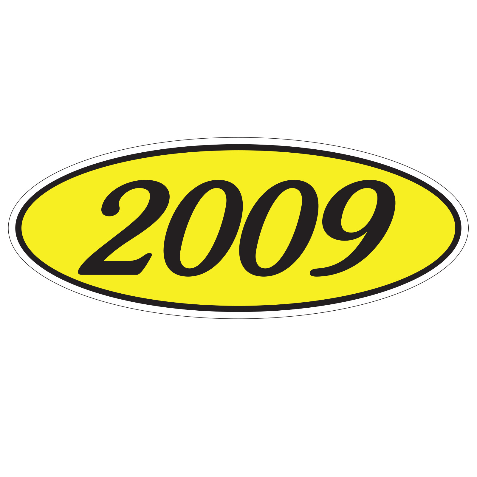 582-09_Oval-Year-Stickers_Black-on-Yellow-2009_P-WEB