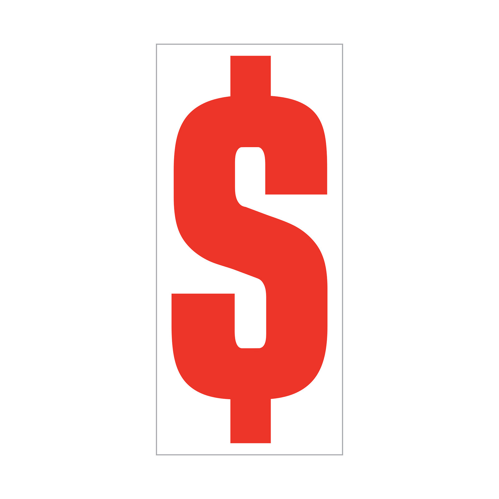 58290-10_Vinyl-Number-Stickers_Red-on-White_Dollar-Sign_P-CAT