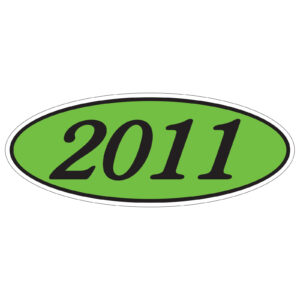 583-11_Oval-Year-Stickers_Black-on-Green-2011_P-WEB