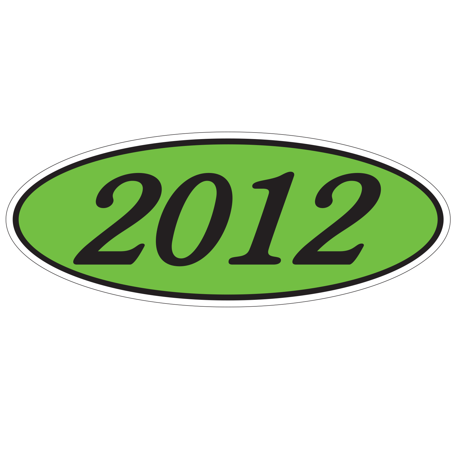 583-12_Oval-Year-Stickers_Black-on-Green-2012_P-WEB