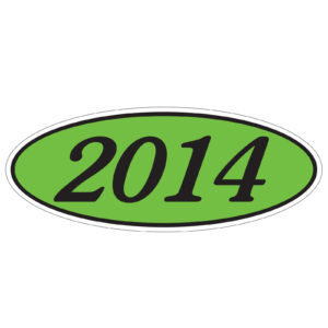 583-14_Oval-Year-Stickers_Black-on-Green-2014_P-WEB