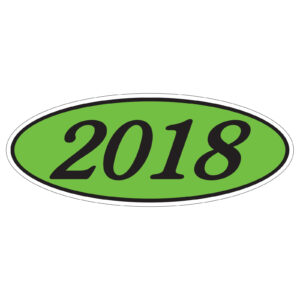 583-18_Oval-Year-Stickers_Black-on-Green-2018_P-WEB