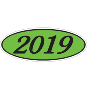 583-19_Oval-Year-Stickers_Black-on-Green-2019_P-WEB