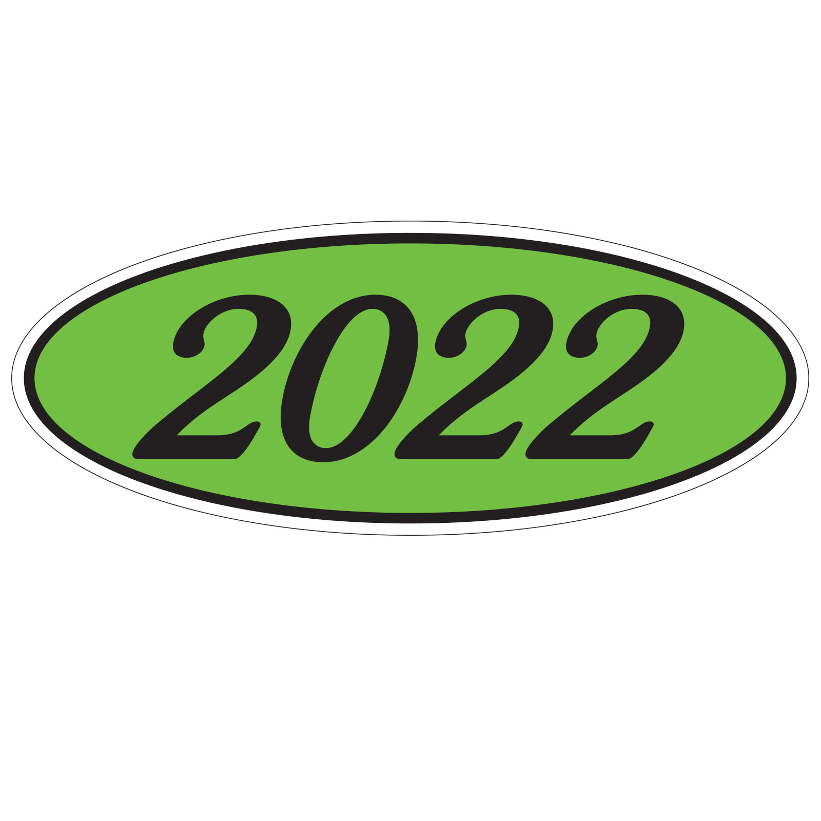 583-22_Oval-Year-Stickers_Black-on-Green-2022_P-WEB