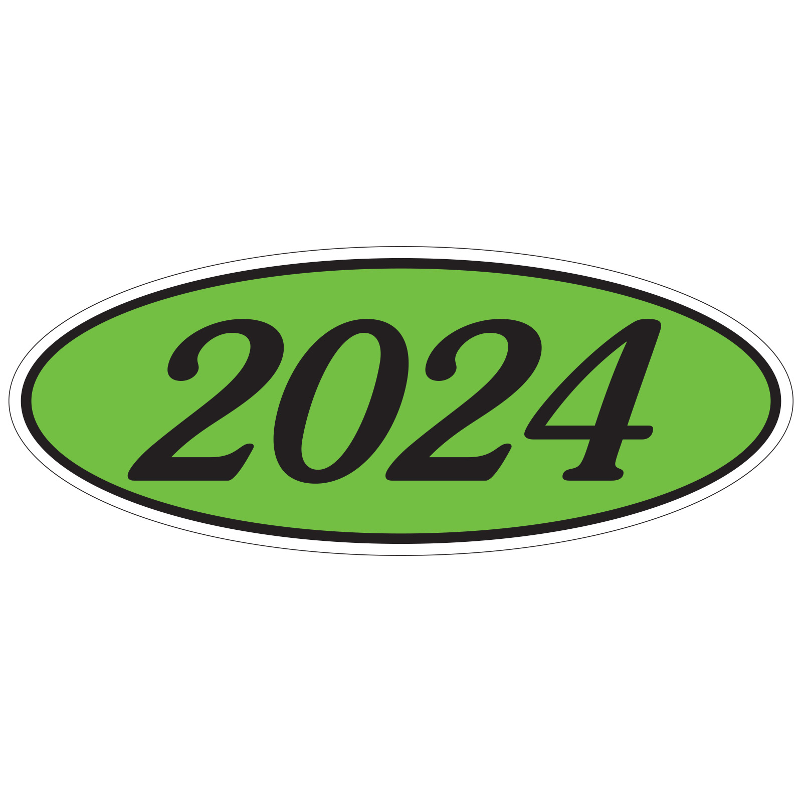 583-24_Oval-Year-Stickers_Black-on-Green-2024_P-WEB