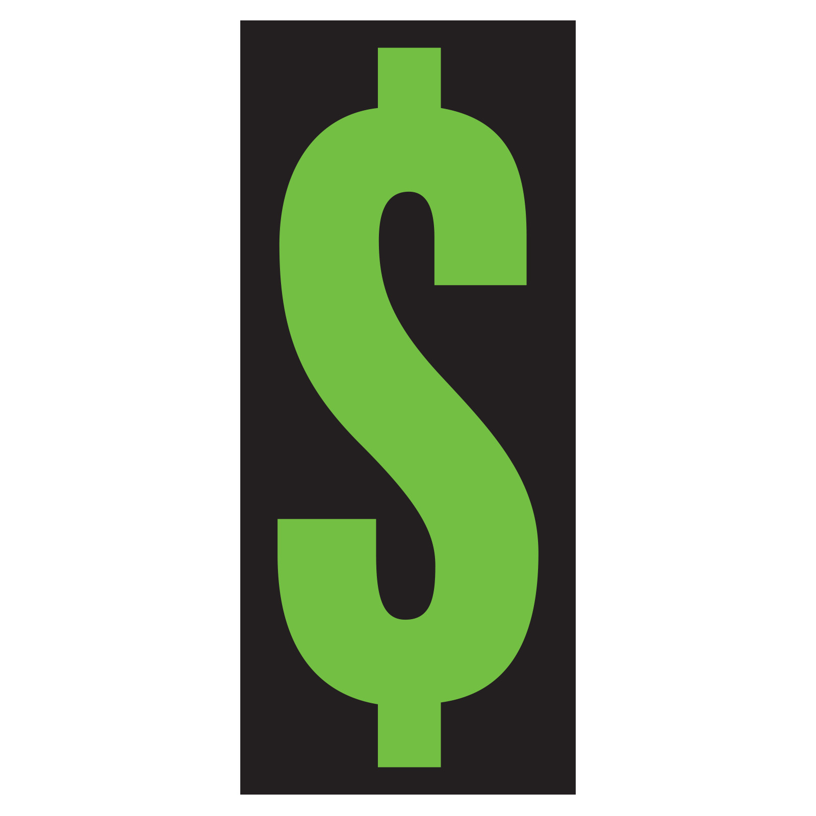 58300-10_Vinyl-Number-Stickers-Green-on-Black-Dollar-Sign_P-WEB