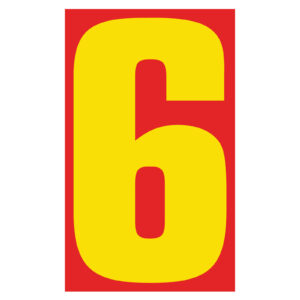 58321-06_Vinyl-Number-Stickers-Yellow-on-Red-6_P-WEB