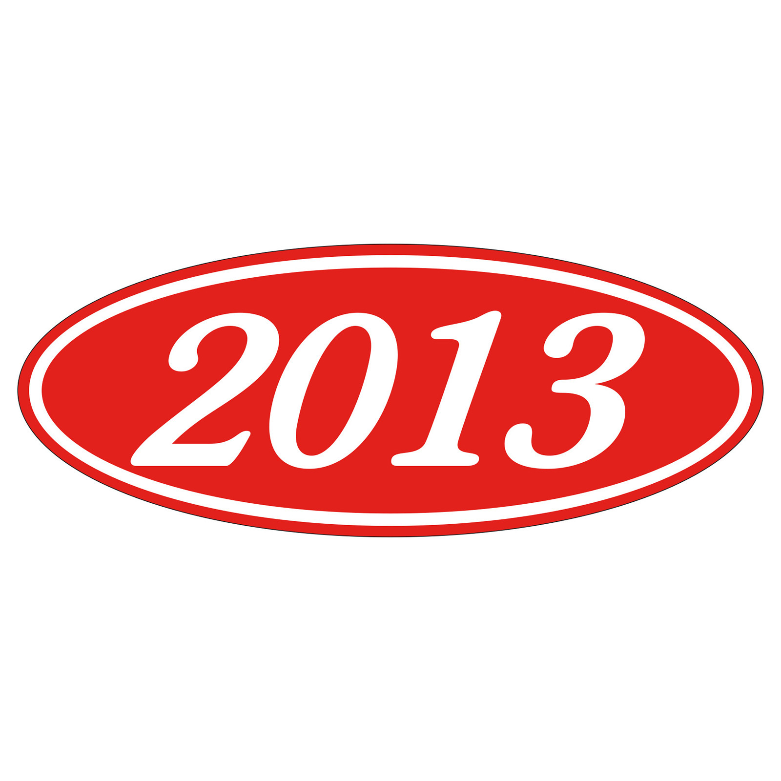 585-13_Oval-Year-Stickers_White-on-Red_P-CAT