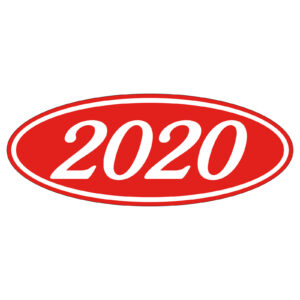 585-20_Oval-Year-Stickers_White-on-Red_P-CAT
