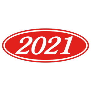 585-21_Oval-Year-Stickers_White-on-Red_P-CAT