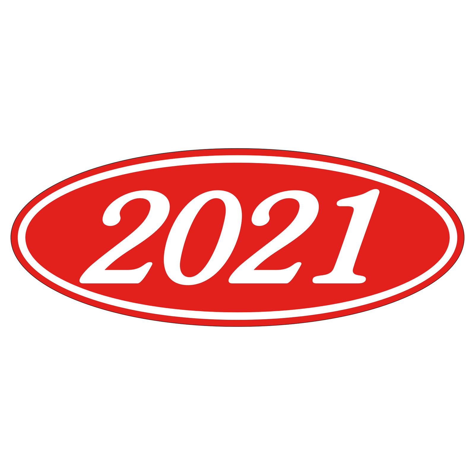 585-21_Oval-Year-Stickers_White-on-Red_P-CAT
