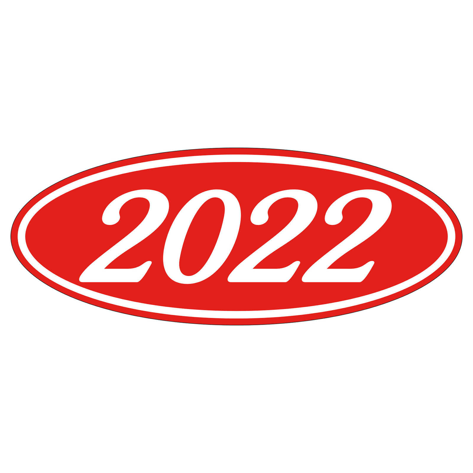 585-22_Oval-Year-Stickers_White-on-Red_P-CAT