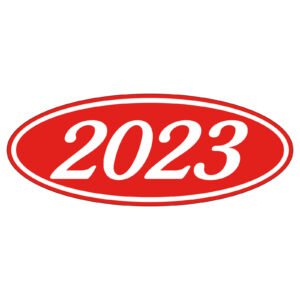585-23_Oval-Year-Stickers_White-on-Red_P-CAT