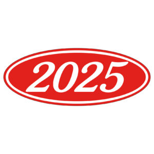 585-25_Oval-Year-Stickers_White-on-Red_P-CAT