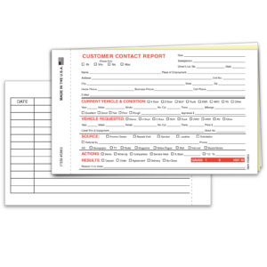 Contact Report - 6 5/8" x 4" -  Qty. 100
