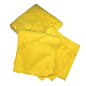 Deluxe Yellow Detailing Towel - 16" x 16" - 4 Towels - Qty. 1 Pk