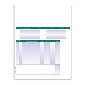 Laser Part Invoices - LZR-PT-INV - Qty. 250
