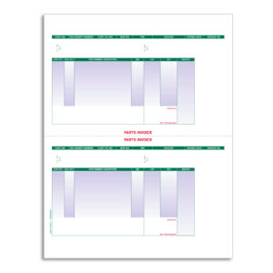 Laser Part Invoice - LZR-PT-INV-2 - Perfed at 5 1/2" - Qty. 250