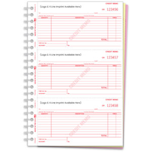 Credit Memo Book - RL 113 - 3 Part - IMP, 150 per Book - Qty. 1
