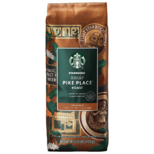 Starbucks Pike Place Decaf Whole Bean - 1 lb. - Qty. 1