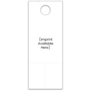 Custom Hang Tags with Coupons - White - 4 1/4" X 11" - Qty. 1 each