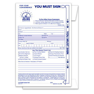After Hours Envelope, Standard