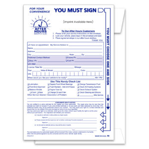 Multi-Choice AFter Hours Envelope - NDE-MULTI - IMPRINTED - Qty. 1 each
